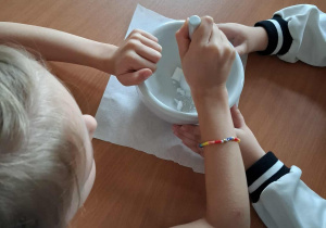 Wykonujemy cukier puder.