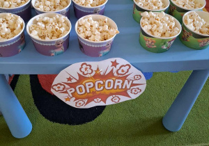 Popcorn dla przedszkolaków.