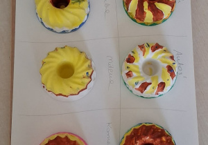 Nasze gipsowe babeczki.