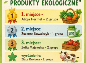 Zakończył się konkurs plastyczno-literacki pod hasłem „Skąd się biorą produkty ekologiczne”.